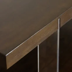 Kirkland's Home Amari Chestnut Acrylic Coffee Table- Coffee Tables