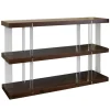 Kirkland's Home Amari Chestnut Acrylic Console Table- Console Tables