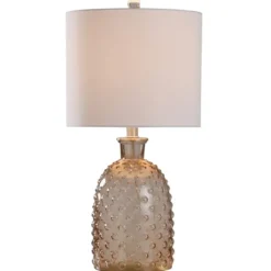 Kirkland's Home Amber Tinted Glass Jar Table Lamp- Table Lamps