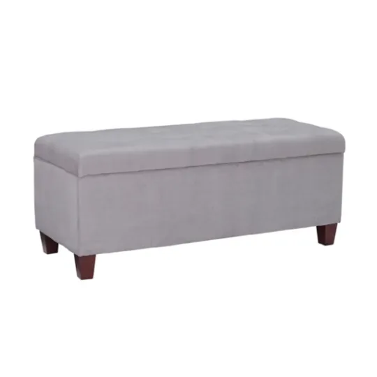 Kirkland's Home Amelia Tufted Shoe Storage Ottoman Bench- Entryway Furniture