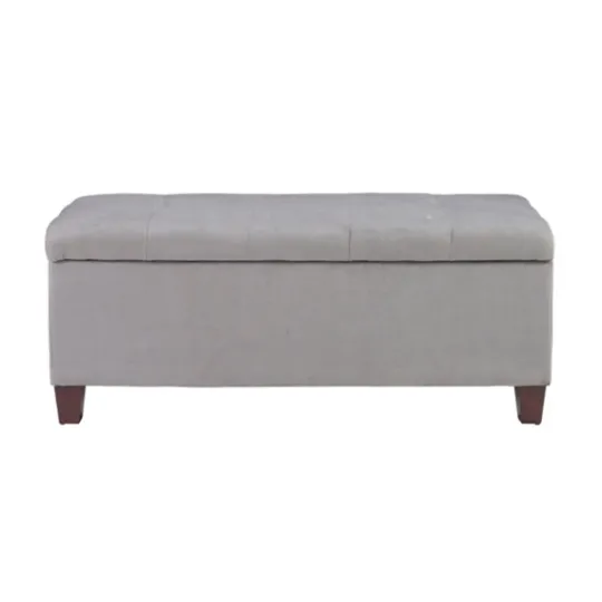Kirkland's Home Amelia Tufted Shoe Storage Ottoman Bench- Entryway Furniture