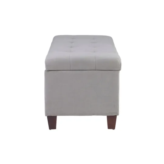 Kirkland's Home Amelia Tufted Shoe Storage Ottoman Bench- Entryway Furniture