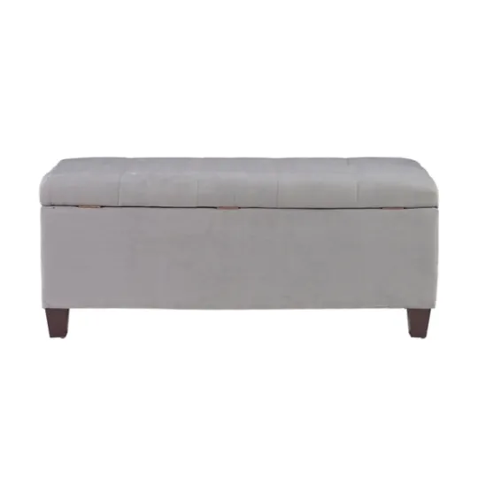 Kirkland's Home Amelia Tufted Shoe Storage Ottoman Bench- Entryway Furniture
