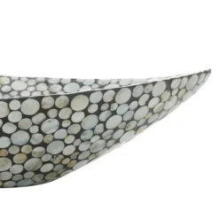 Kirkland's Home And Beige Mussel Shell Mother Of Pearl Tray- Decorative Trays