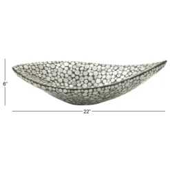Kirkland's Home And Beige Mussel Shell Mother Of Pearl Tray- Decorative Trays