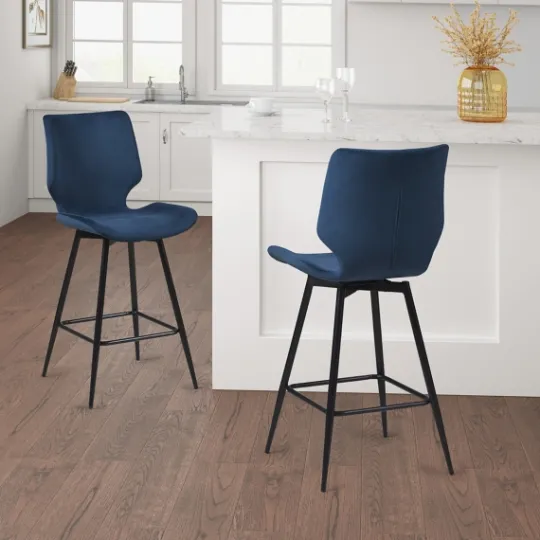 Kirkland's Home And Black Metal Swivel Counter Stool- Bar Stools & Counter Height Stools