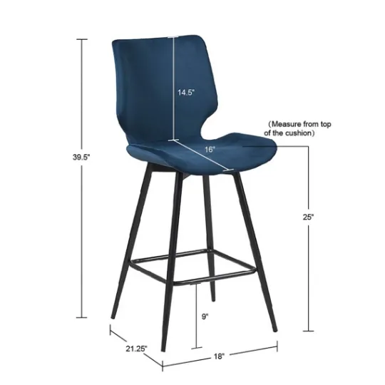 Kirkland's Home And Black Metal Swivel Counter Stool- Bar Stools & Counter Height Stools