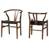 Kirkland's Home And Black Wishbone Dining Chairs, Set Of 2- Dining Chairs