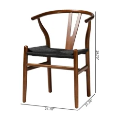 Kirkland's Home And Black Wishbone Dining Chairs, Set Of 2- Dining Chairs
