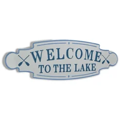 Kirkland's Home And Blue Welcome To The Lake Wall Plaque- Wall Quotes & Signs