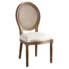 Kirkland's Home And Brown Cane Oval Back Dining Chair- Dining Chairs