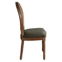 Kirkland's Home And Brown Cane Oval Back Dining Chair- Dining Chairs