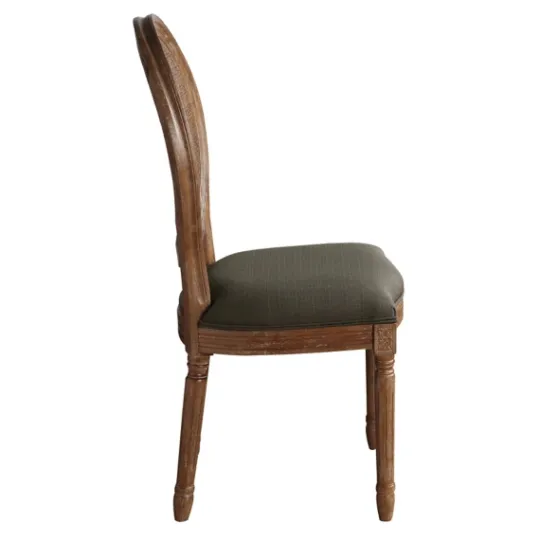 Kirkland's Home And Brown Cane Oval Back Dining Chair- Dining Chairs