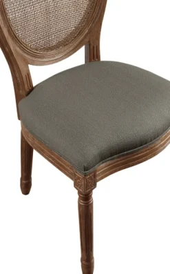 Kirkland's Home And Brown Cane Oval Back Dining Chair- Dining Chairs
