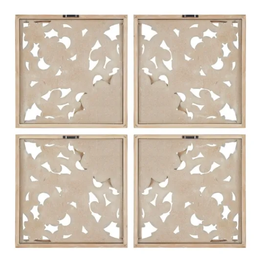 Kirkland's Home And Brown 4-Pc. Medallion Plaque- Wall Plaques