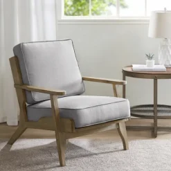 Kirkland's Home And Distressed Wooden Malibu Accent Chair- Accent Chairs