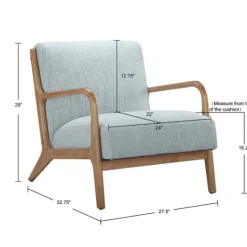 Kirkland's Home And Elm Wood Mid-Century Modern Armchair- Accent Chairs