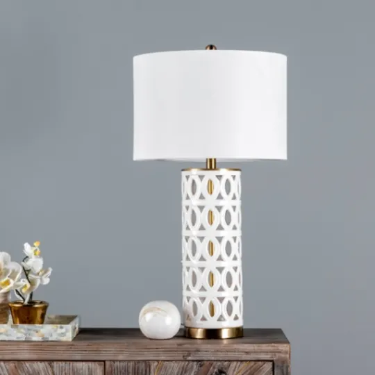 Kirkland's Home And Gold Cut-Out Ovals Table Lamp- Table Lamps