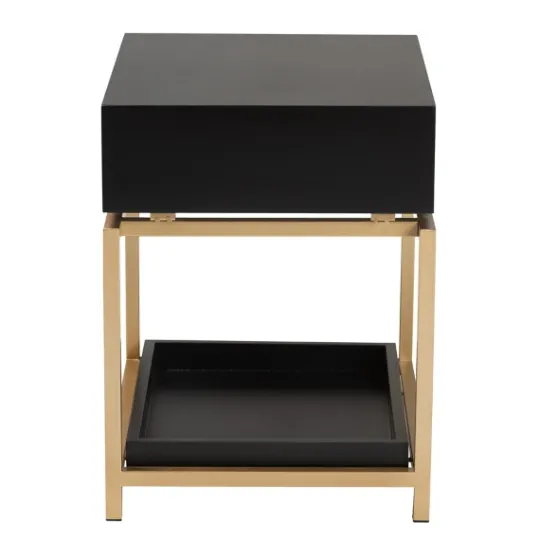 Kirkland's Home And Gold 1-Drawer Nightstand- Nightstands