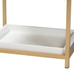 Kirkland's Home And Gold 1-Drawer Nightstand- Nightstands