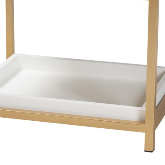 Kirkland's Home And Gold 1-Drawer Nightstand- Nightstands