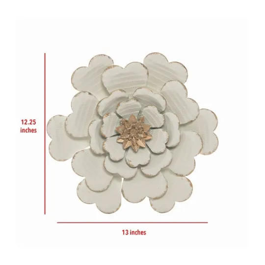 Kirkland's Home And Gold Metal Flower Large Wall Plaque- Wall Plaques