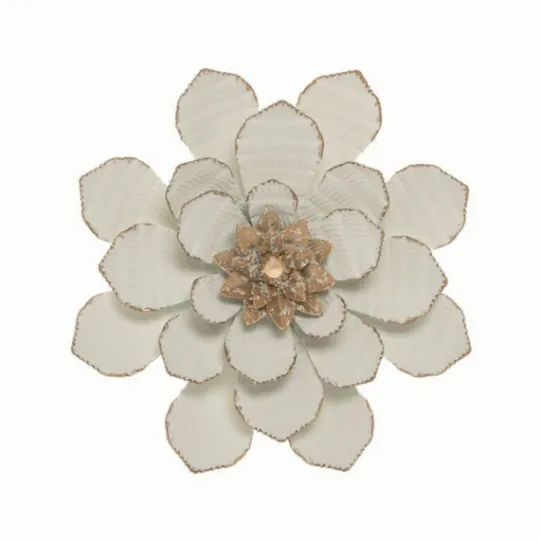 Kirkland's Home And Gold Metal Flower Small Wall Plaque- Wall Plaques