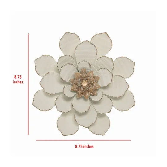 Kirkland's Home And Gold Metal Flower Small Wall Plaque- Wall Plaques