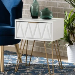 Kirkland's Home And Gold Single Drawer Accent Table- Accent & End Tables