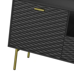 Kirkland's Home And Gold Wave Tv Stand- Tv Stands & Media Consoles