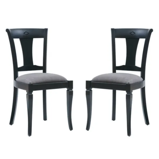 Kirkland's Home And Gray Linen Dining Chairs, Set Of 2- Dining Chairs