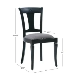 Kirkland's Home And Gray Linen Dining Chairs, Set Of 2- Dining Chairs