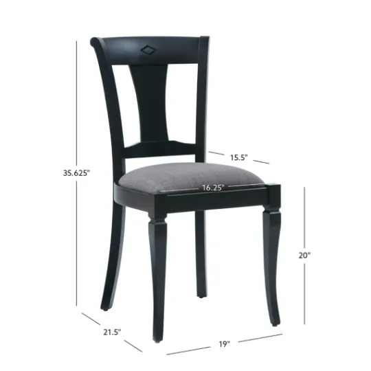 Kirkland's Home And Gray Linen Dining Chairs, Set Of 2- Dining Chairs