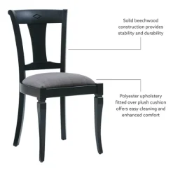 Kirkland's Home And Gray Linen Dining Chairs, Set Of 2- Dining Chairs