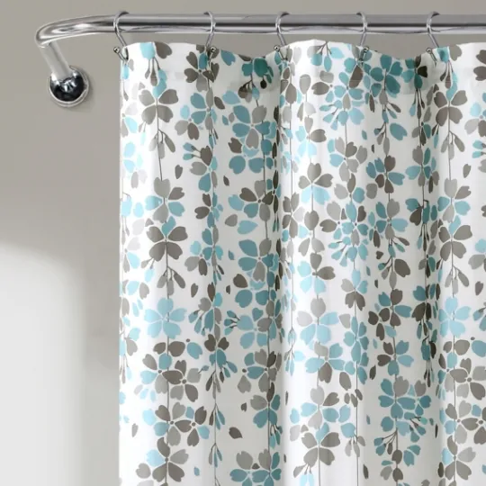 Kirkland's Home And Gray Weeping Flower Shower Curtain- Shower Curtains