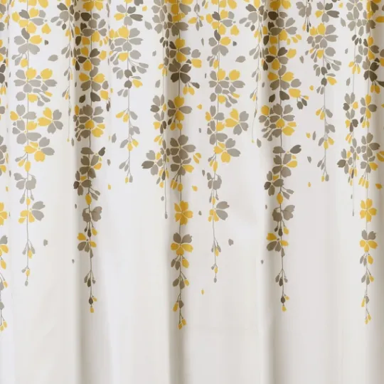 Kirkland's Home And Gray Weeping Flower Shower Curtain- Shower Curtains