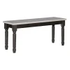 Kirkland's Home And Gray Wood Two Tone Dining Bench- Dining Chairs