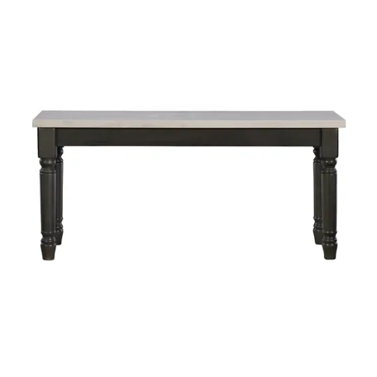 Kirkland's Home And Gray Wood Two Tone Dining Bench- Dining Chairs