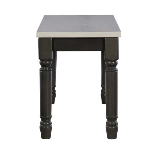 Kirkland's Home And Gray Wood Two Tone Dining Bench- Dining Chairs