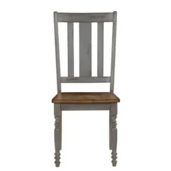 Kirkland's Home And Gray Wooden Dining Chairs, Set Of 2- Dining Chairs