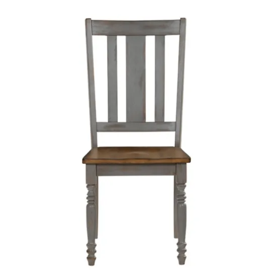 Kirkland's Home And Gray Wooden Dining Chairs, Set Of 2- Dining Chairs