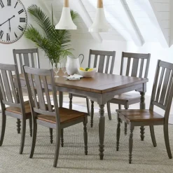 Kirkland's Home And Gray Wooden Dining Chairs, Set Of 2- Dining Chairs