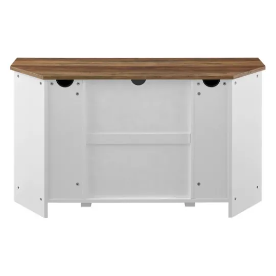 Kirkland's Home And Natural Sliding Barn Door Tv Stand- Tv Stands & Media Consoles