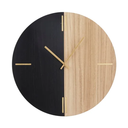 Kirkland's Home And Natural 2-Tone Wood Wall Clock- Clocks