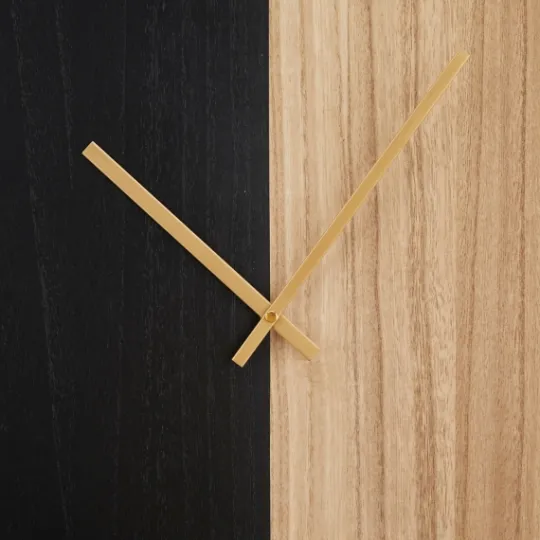 Kirkland's Home And Natural 2-Tone Wood Wall Clock- Clocks