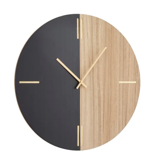Kirkland's Home And Natural 2-Tone Wood Wall Clock- Clocks