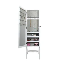 Kirkland's Home And Silver Wood Mirror Armoire- Full Length & Floor Mirrors