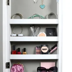 Kirkland's Home And Silver Wood Mirror Armoire- Full Length & Floor Mirrors