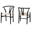 Kirkland's Home And Tan Wishbone Dining Chairs, Set Of 2- Dining Chairs