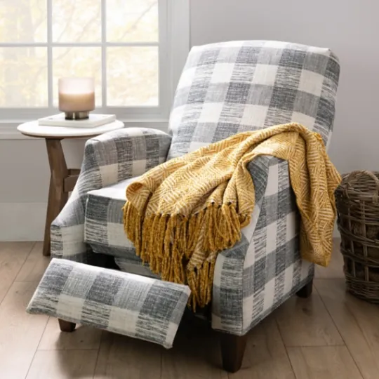 Kirkland's Home And White Buffalo Check Recliner- Accent Chairs